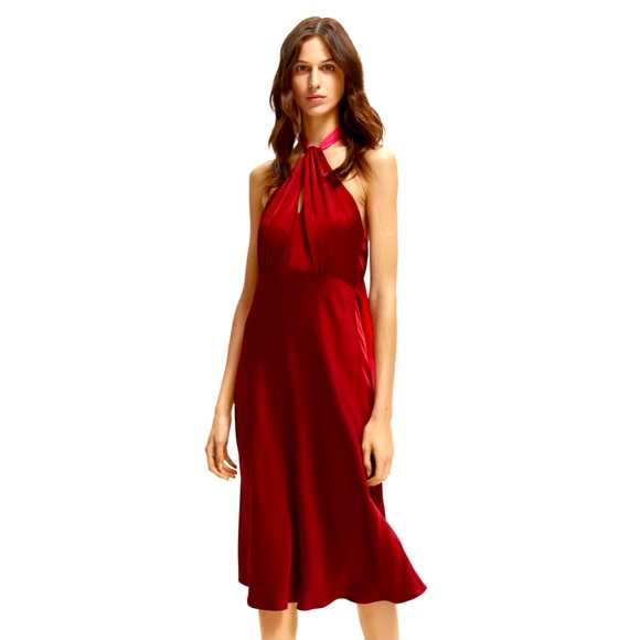 NWT Scotch & Soda Midi Halter Dress - Picture 1 of 7